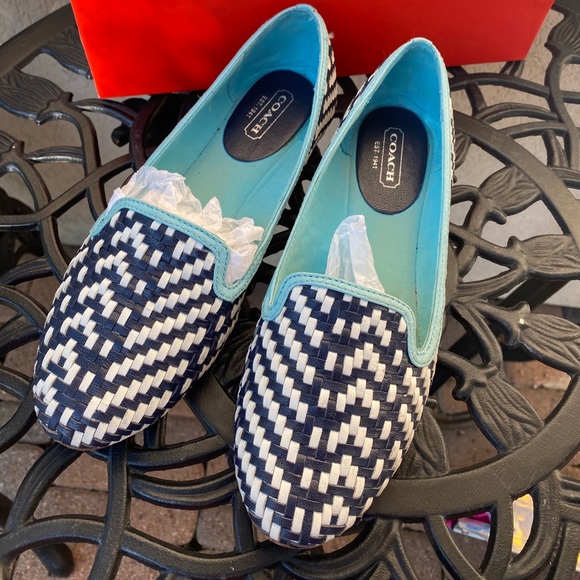 Coach Catrin Leather - 6M - Navy/Chalk Q1871 - Picture 3 of 5